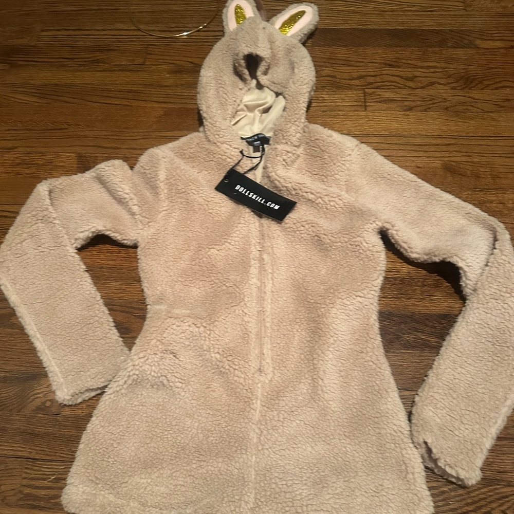 Rare HTF Dolls Kill Tricks n Treatz LABUBU COSTUME - BEIGE NWT XS